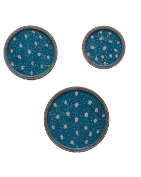 Wooden Wall Decor Plates - Set of 3 Wooden Wall Decor Plates - Set of 3